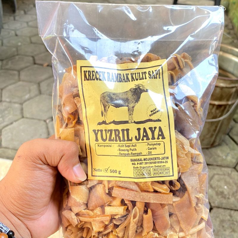 

Krecek Rambak Kulit Sapi Asli Pritilan Super "YUZRIL JAYA