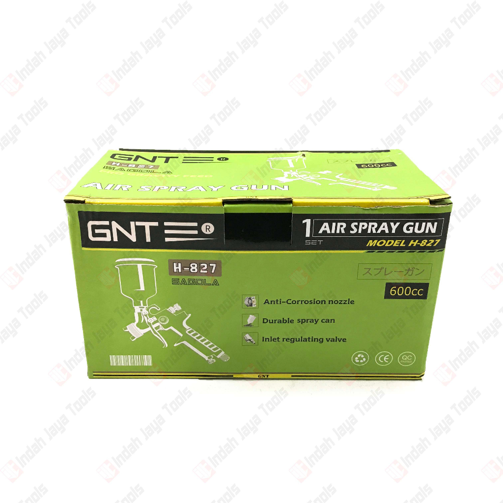 GNT H-827 Spray Gun HVLP 600mL Tabung Atas Alat Semprot Cat