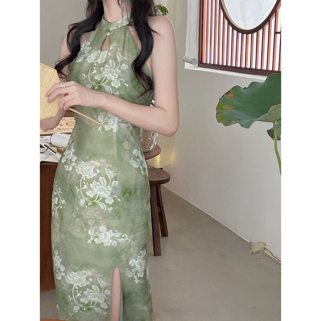 DR835 Model Dress Terbar Hijau Korean Fashion Pangjang Mini Dress