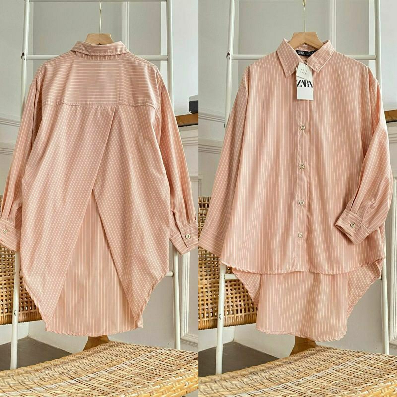 Marselle Zara Top, KEMEJA JUMBO WANITA CANTIK MODIS FIT XXL LD 120 BAHAN KATUN JEPANG PREMIUM KANCING AKTIF TERMURAH OOTD KEKINIAN TERLARIS