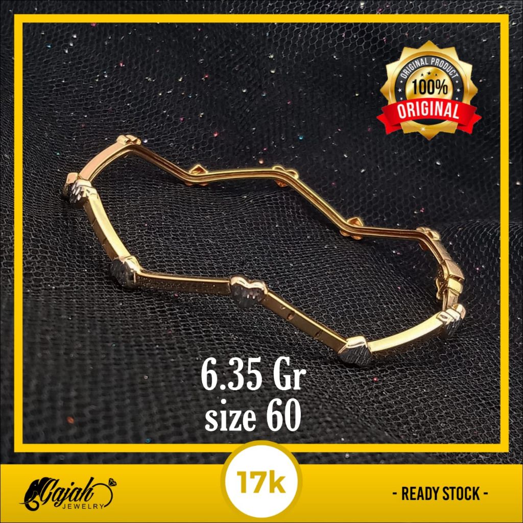 Gelang Emas 17K - 6.3 Gr Kadar 750 - 5141