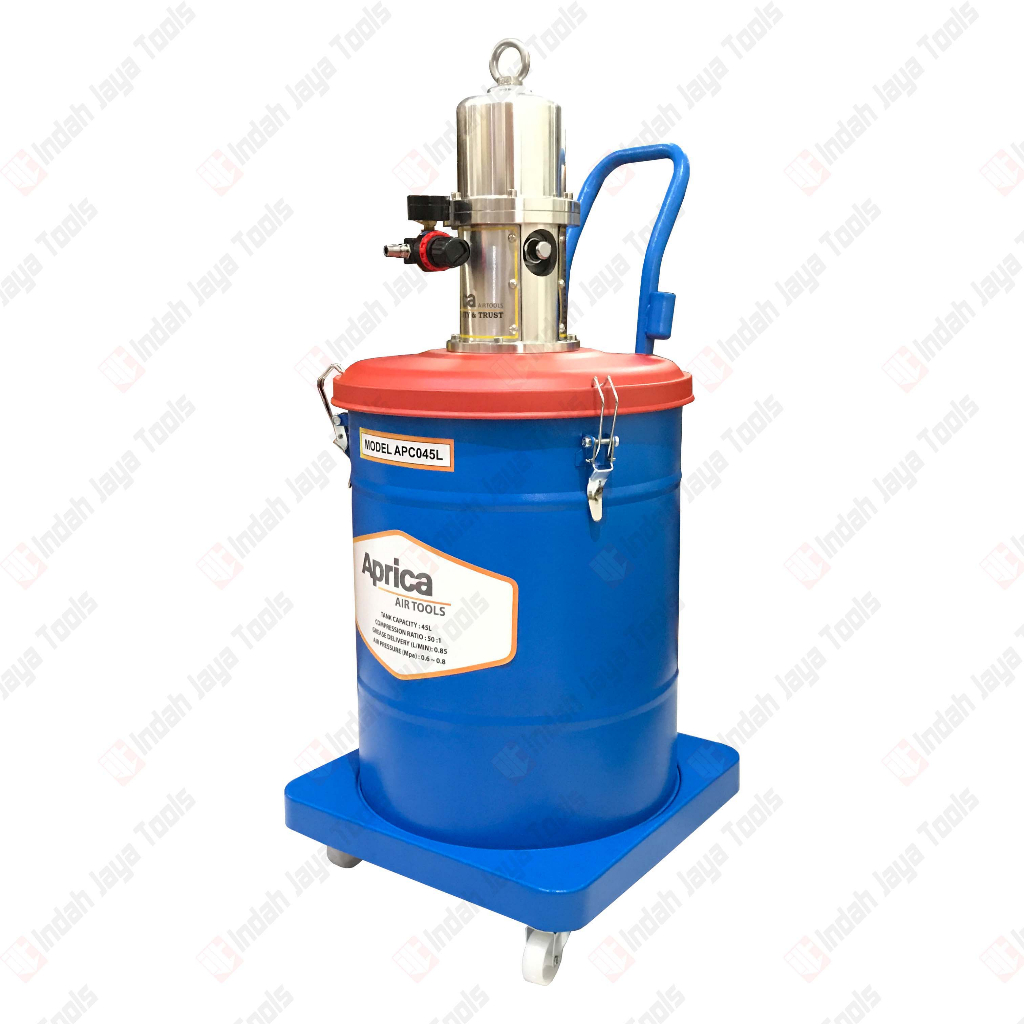 APRICA APC-045L Grease Pump 45 Liter - Pompa Oli Gemuk Stempet