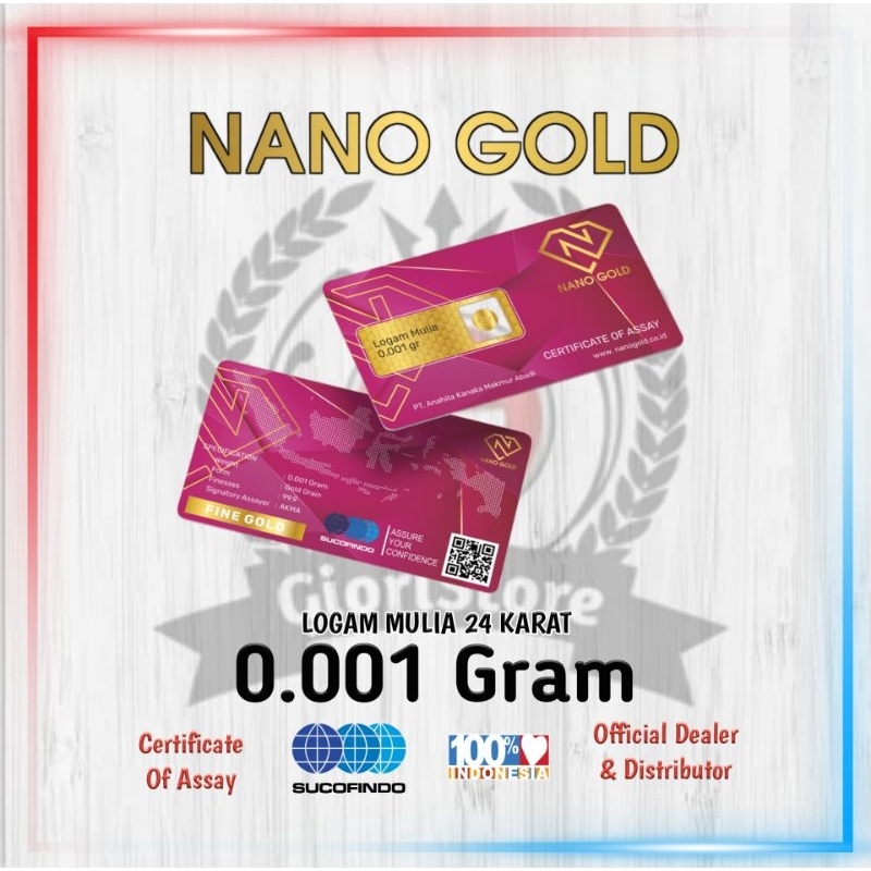 FINEGOLD 0.001 Gram Logam Mulia Emas Mini 24 Karat