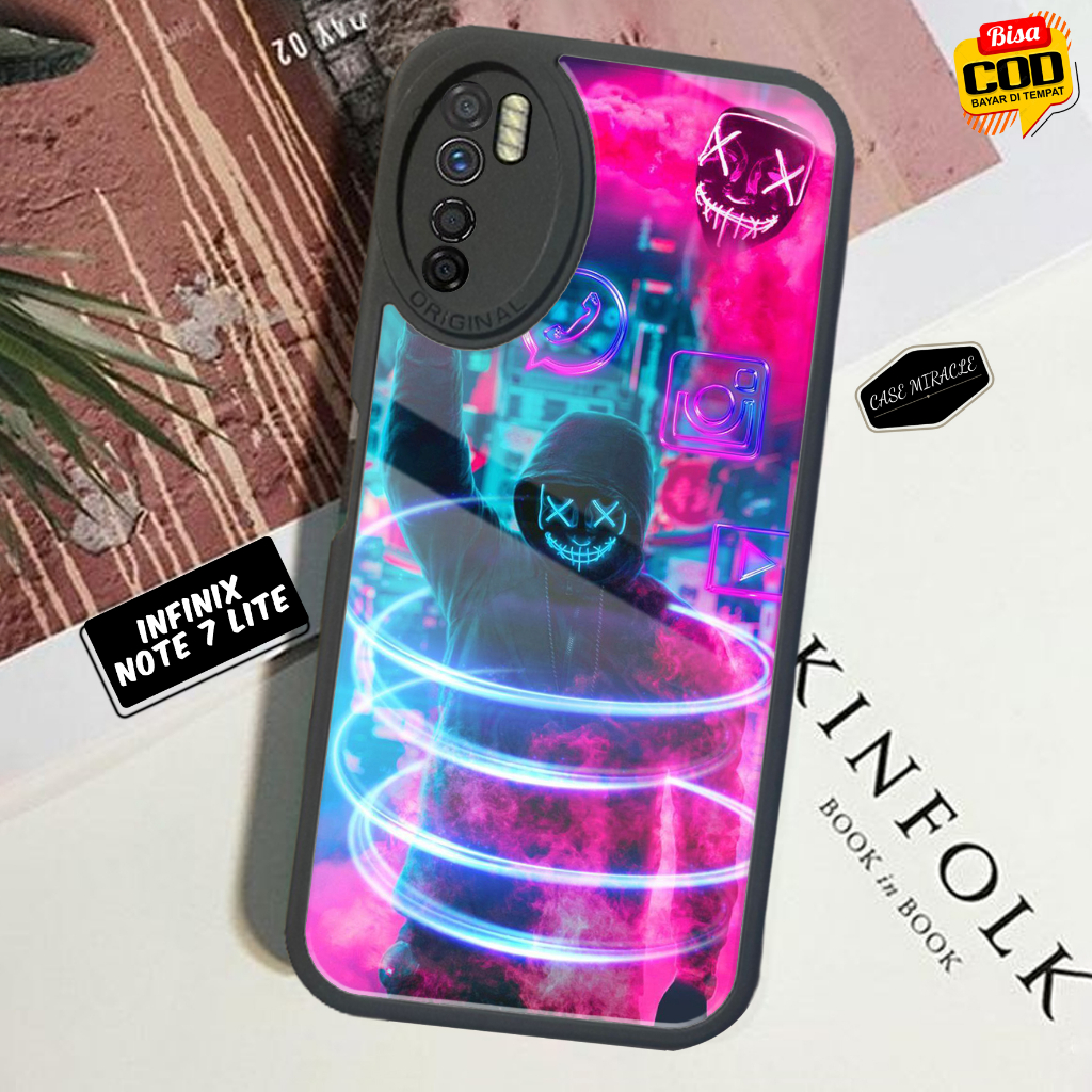 Case INFINIX NOTE 7 LITE - Casing INFINIX NOTE 7 LITE Terbaru CASE MIRACLE [ MOTIF 33 ] Cassing Hp -