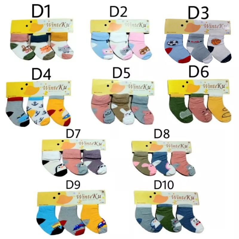 Kaos Kaki Bayi 3in1 WINTEKU