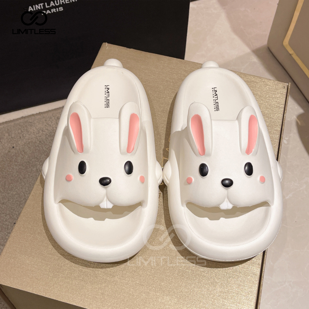 Sendal Kelinci Dewasa Cewek Rumah Sandal Wanita Rabbit Slip On Terbaru 2023 Sandal Kelinci Dewasa Korea Lucu Premium Santai