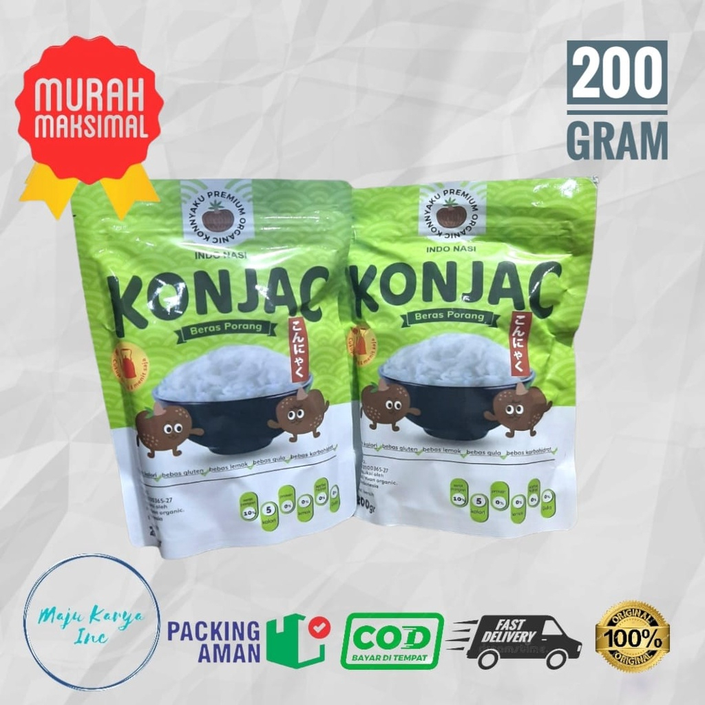 

PROMO MENARIK!!! Rice Beras Porang Shirataki Instan 200 gr KONJAC