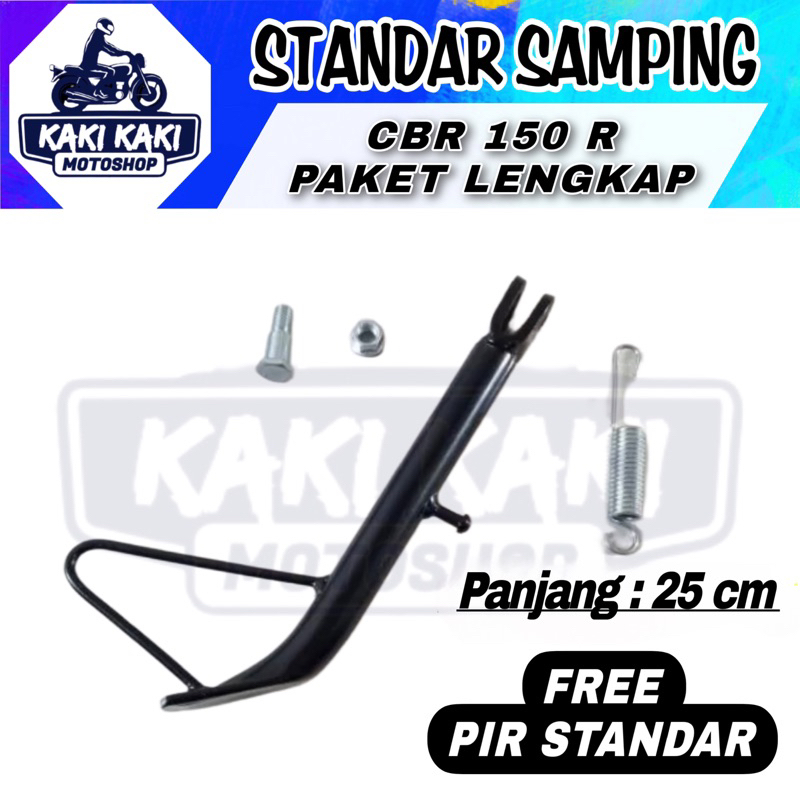 Standart standar 1 Jagang Samping Honda CBR150R CBR 150 R New CBR 250 Hitam Fullset Tebal Murah / Ca