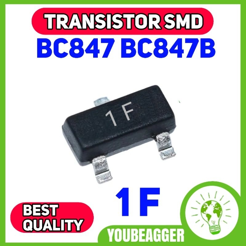 Transistor SMD 1F BC847B BC847 SOT23