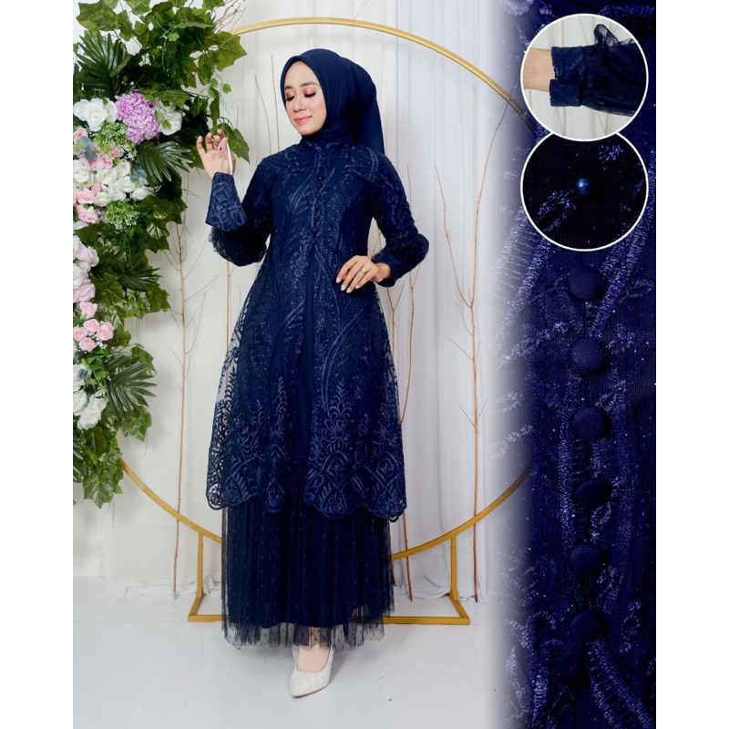 (COD)  GAMIS MODERN NAUMA- GAMIS NAUMA - GAMIS KONDANGAN - KEBAYA GAMIS - GAMIS MUSLIMAH - KEBAYA MODERN - GAMIS KONDANGAN-GAMIS TULLE