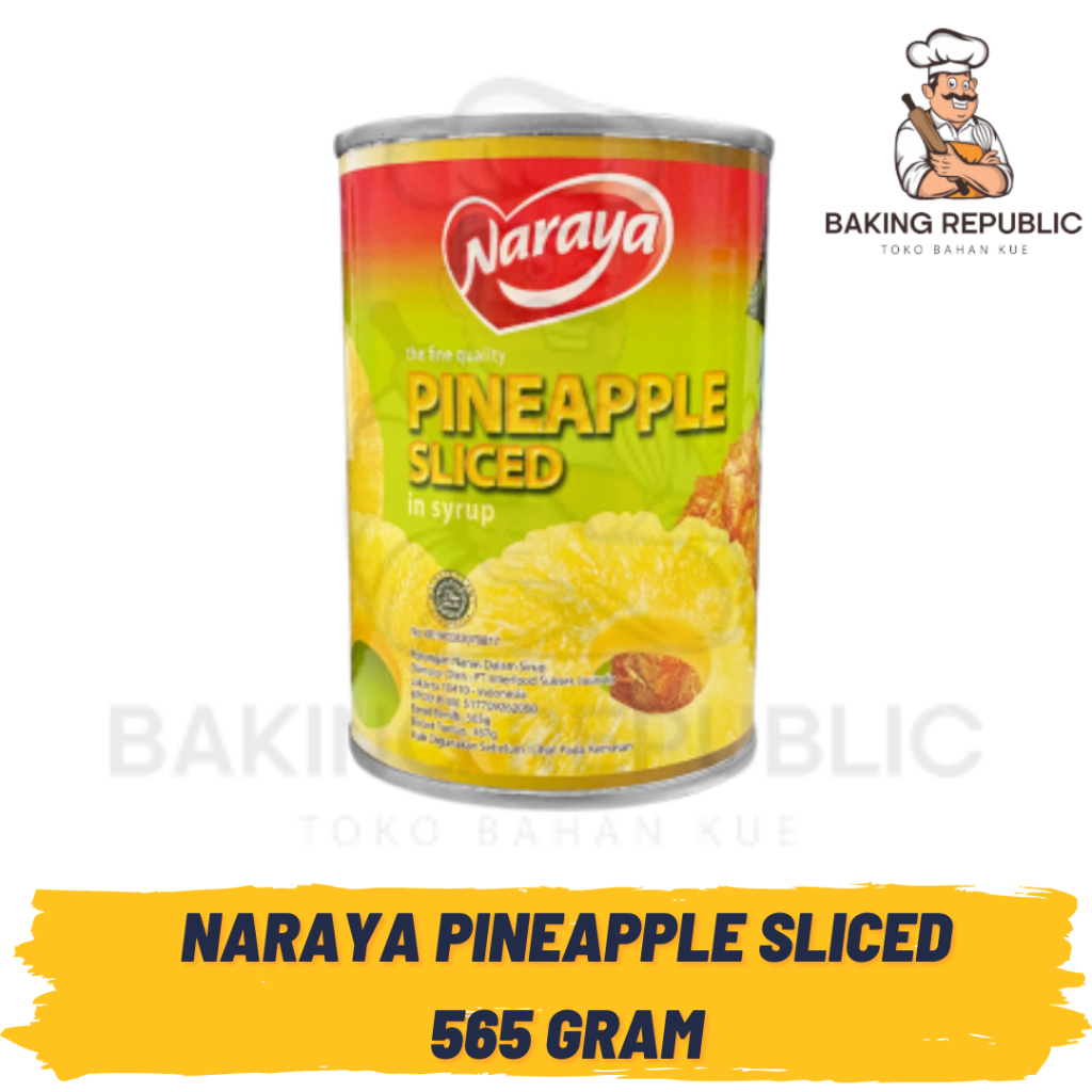 

NARAYA PINEAPPLE SLICE | 565 GR | BUAH KALENG NANAS SIAP PAKAI