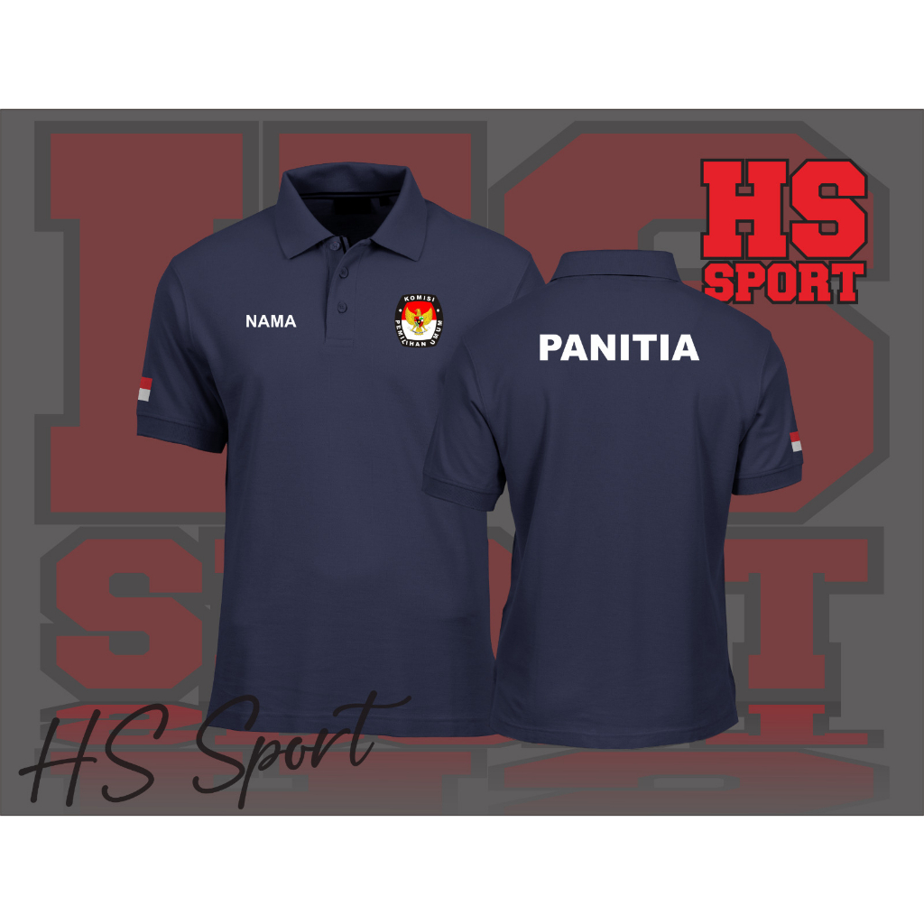 POLO KPU KOMISI PEMILIHAN UMUM - BAJU POLO PEMILIHAN - BAJU POLO KERAH TSHIRT LOGO PANITIA