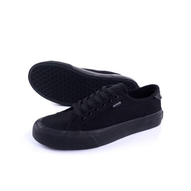 SEPATU MOOS OX GOOFY FULL BLACK 100% ORIGINAL SEPATU SNEAKERS PRIA & WANITA BEST SELLER