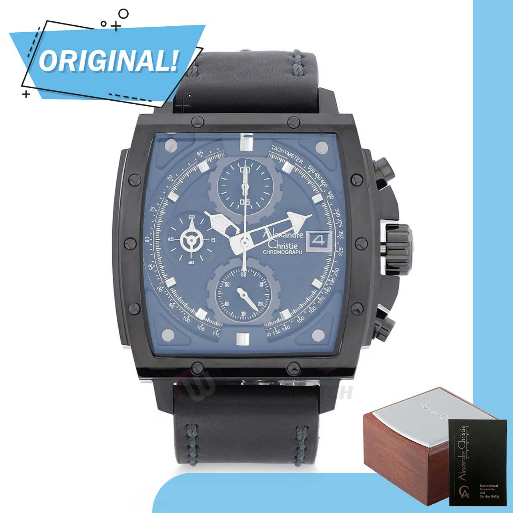 Jam Tangan Pria Analog Alexandre Christie 6376MC AC6376 AC 6376 MC 6376 MCLIPBA Original Garansi Res