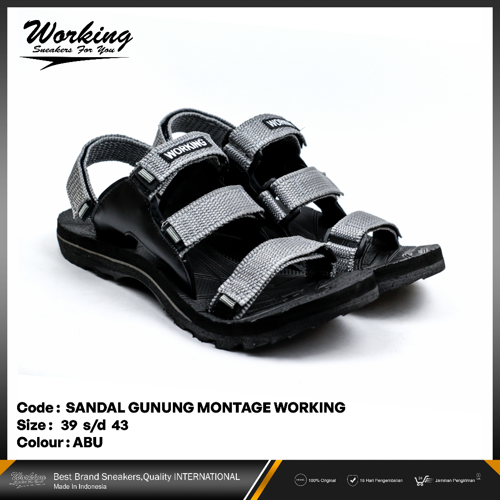 Sandal Gunung Pria Working Montage