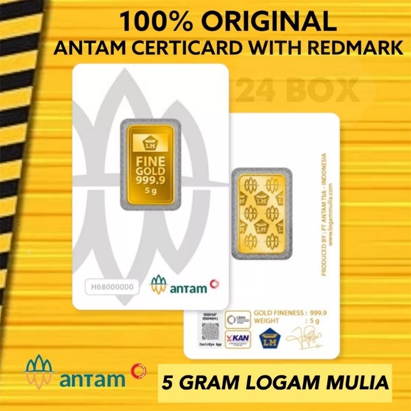 LM EMAS ANTAM 5 GRAM, LOGAM MULIA TERBARU 2023