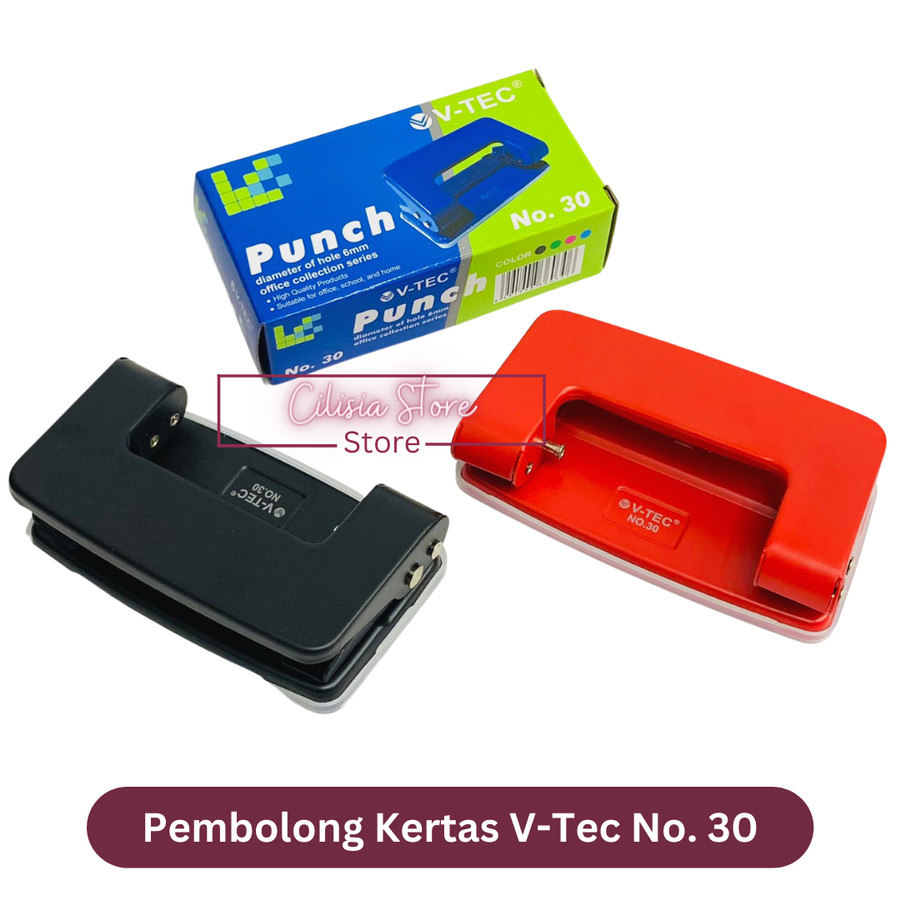 

Pembolong Kertas Vtec 2 Lubang / Perforator Kecil V-Tec / Punch Hole