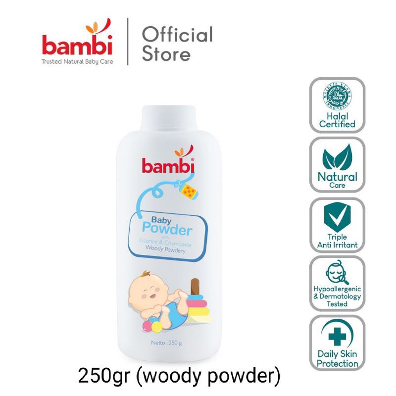 BAMBI baby Powder 100gr &amp; 250gr