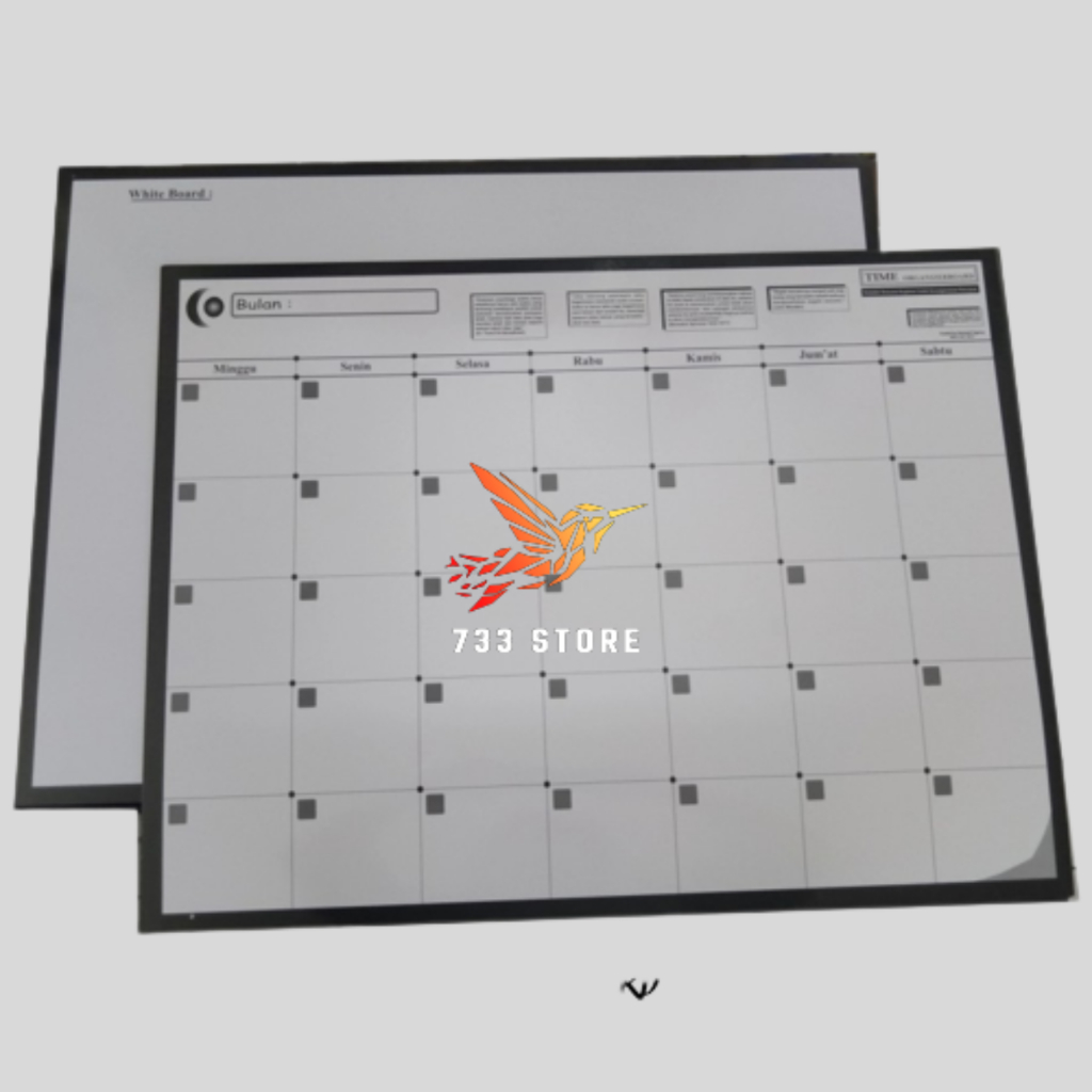 

Schedule Board Ukuran 48X63 Dua Sisi / Schedule / Time Organizer Board / Whiteboard /Papan Tulis Lembaran