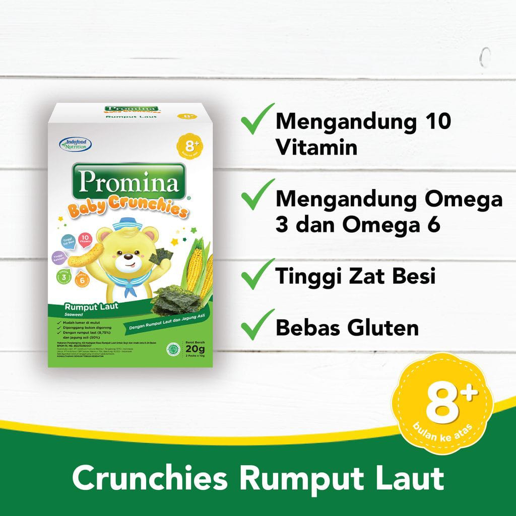 Promina Baby Crunchies Rasa Rumput Laut 20 gr