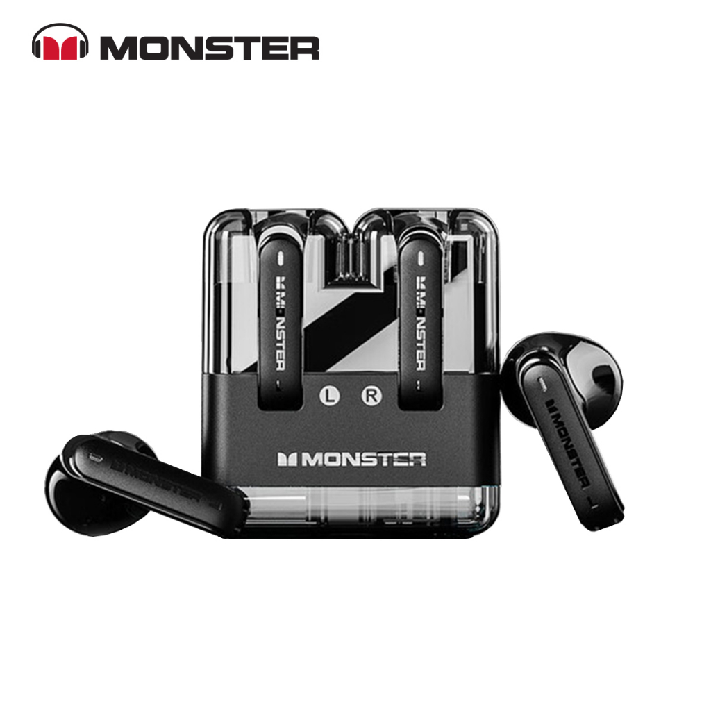 Monster XKT12 Earphones TWS Wireless Headset Earbuds Noise Reduction Headphones
