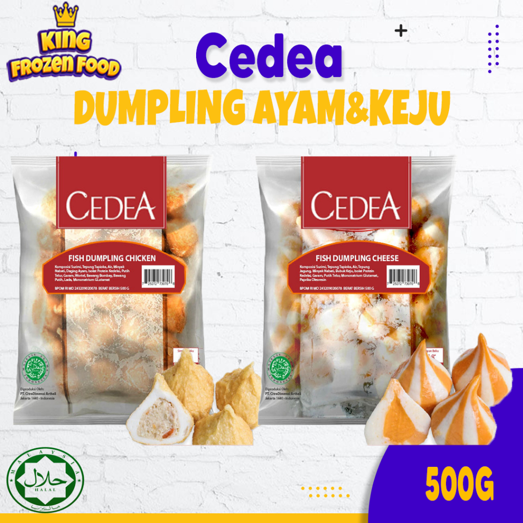 Cedea Fish Dumpling Chicken/Cheese 500Gram