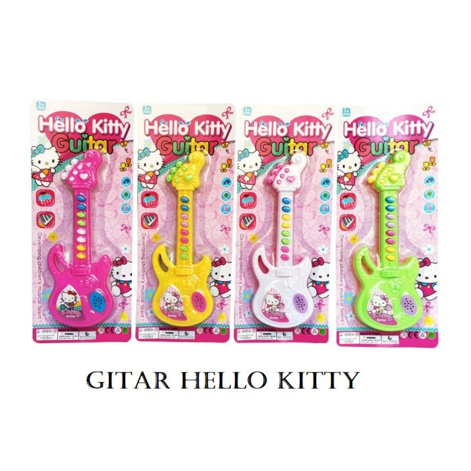 Mainan Gitar Hello Kitty Mainan Piano Edukasi Anak Melatih Konsentrasi Anak CBKS
