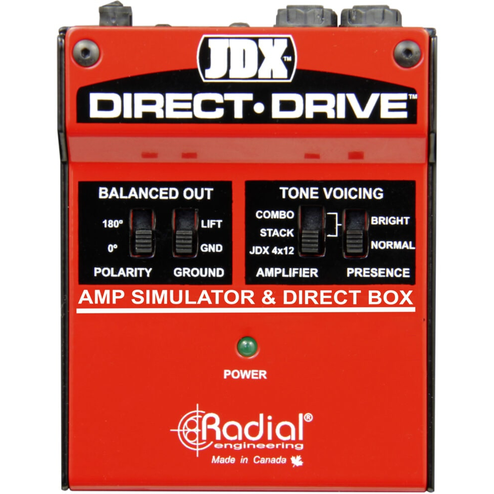 Radial Tonebox JDX Direct Drive Guitar Amp Simulator & DI Box Original