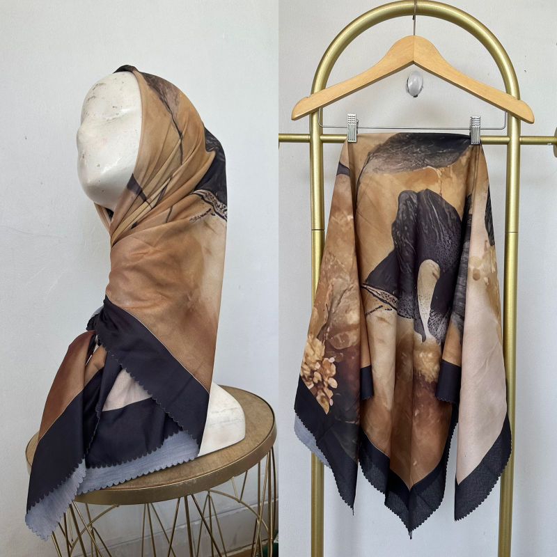 Afrahijab/ Segi Empat Voal New Motif 089