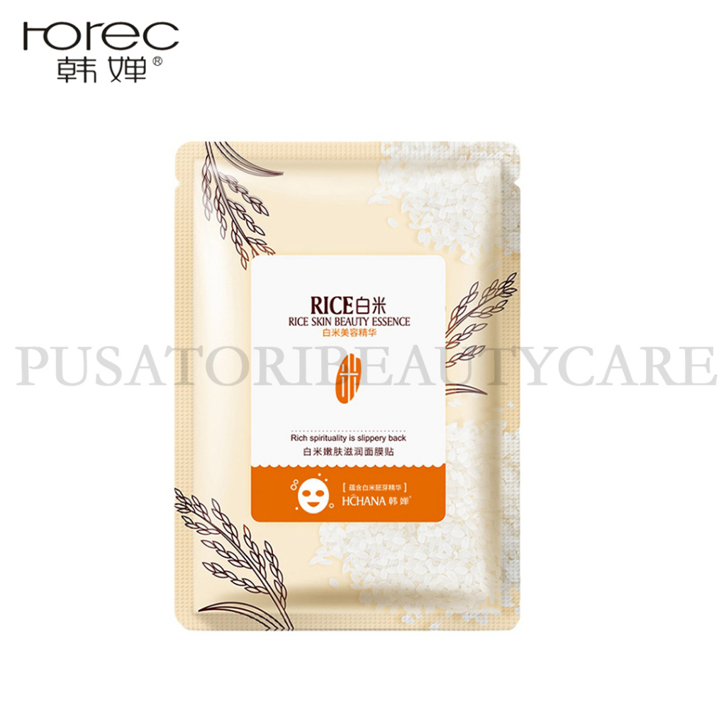 HCHANA/ROREC Masker Rice Skin Beauty Essence Moisturizing Facial Mask