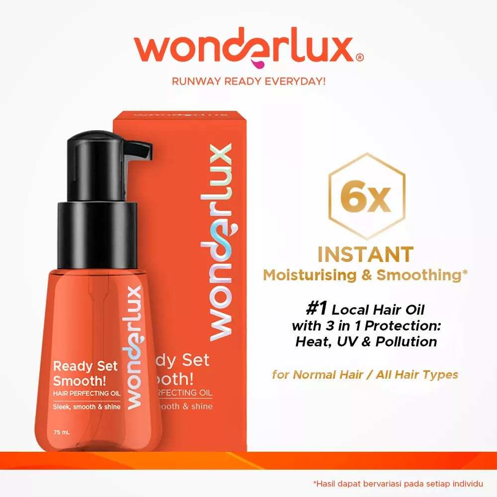 Wonderlux Ready Set Smooth Hair Perfecting Oil 75ml