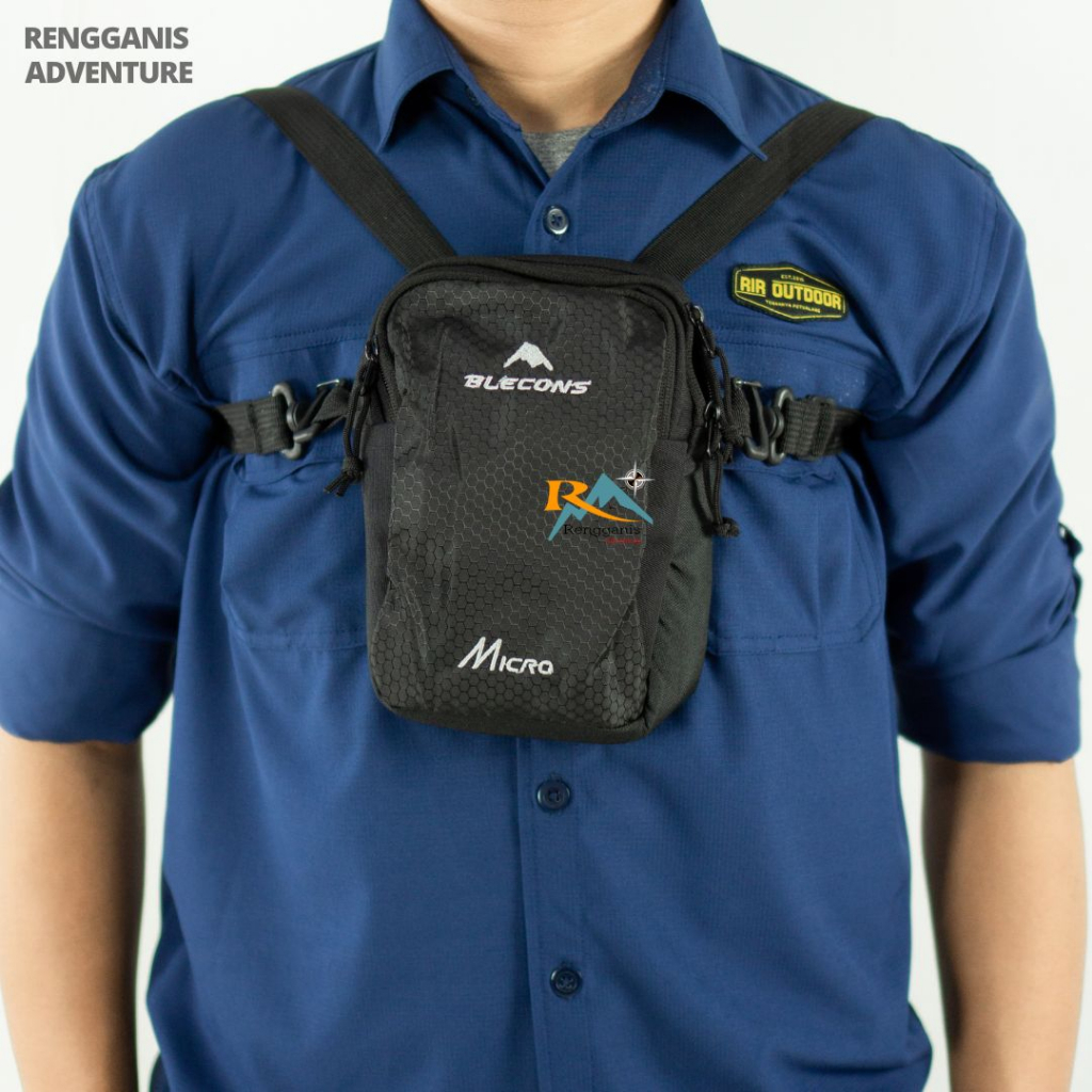 Tas Selempang Waistbag Pria Wanita BLECONS MICRO Casual Outdoor