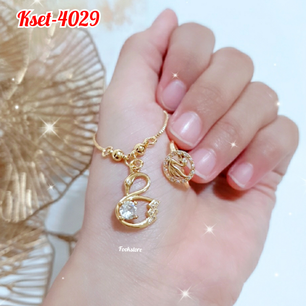 SET KALUNG ANAK GRATIS CINCIN PERHIASAN PREMIUM/KSET-4026/KSET-4029