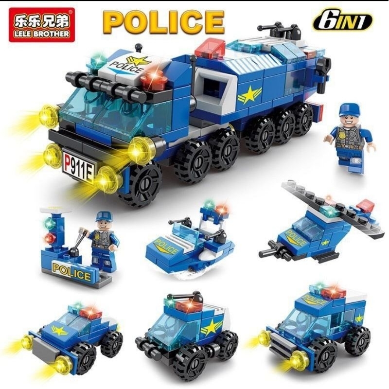 NEW MAINAN BLOK LEGO 6 IN 1