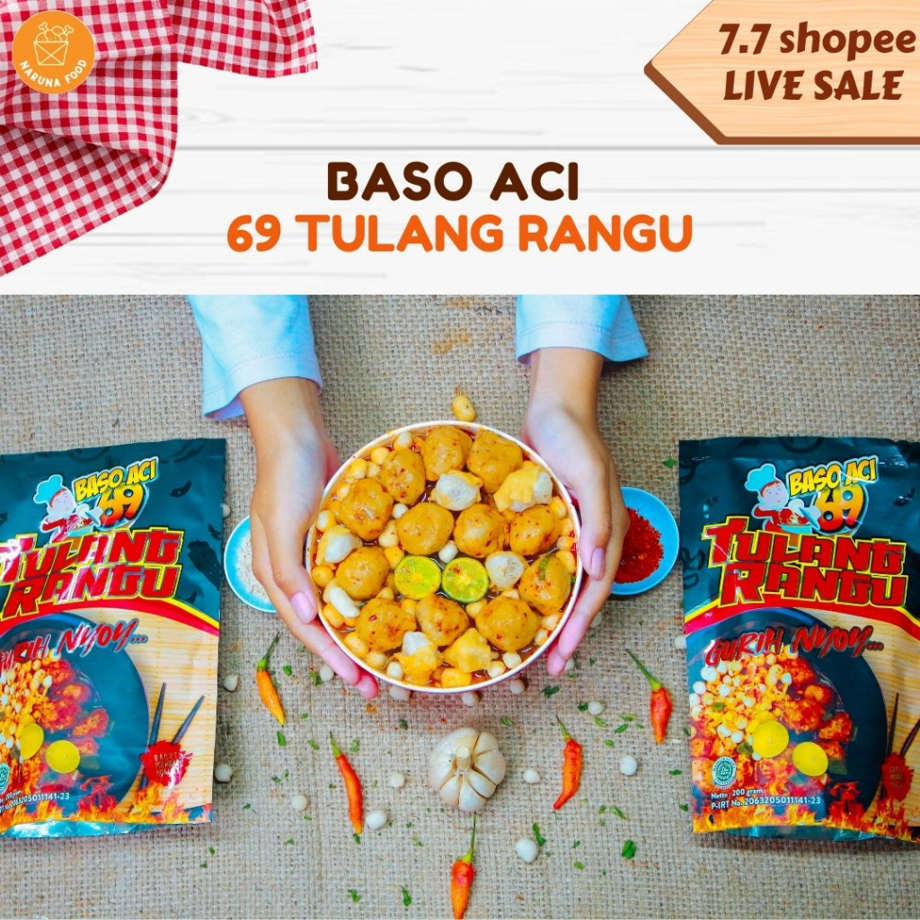 PROMO Bakso Aci Tulang Rangu Boci Baso Aci 69 Original Promo Boci 69 Gurih Nyoy Makanan Instan Cemilan Pedas Makanan Ringan Enak Gurih Halal Fresh dan Ready Laris Halal