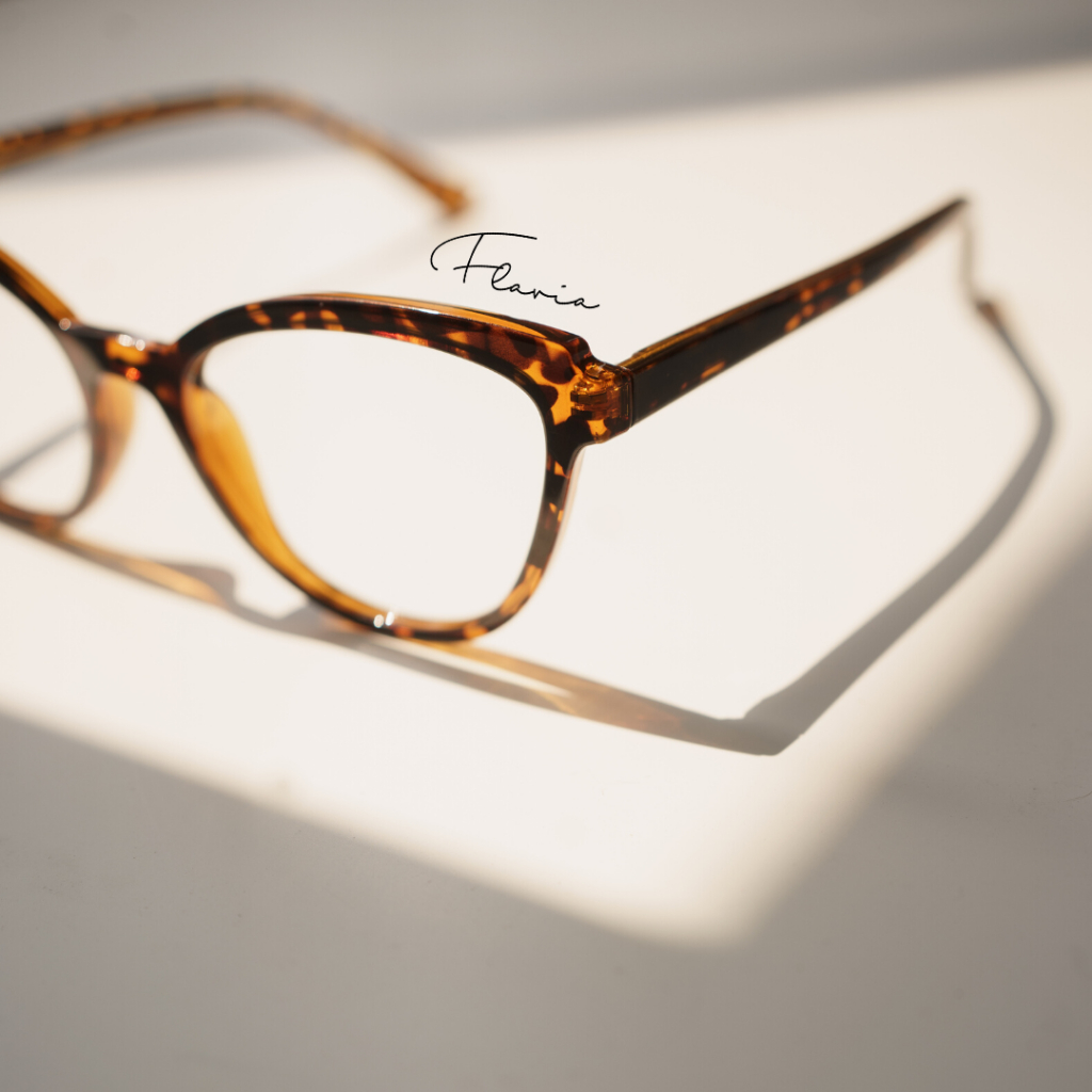 Flavia Eyewear - Kacamata Erica Acetat (custom minus, photochromic, blueray, bluechromic dan photobrown)