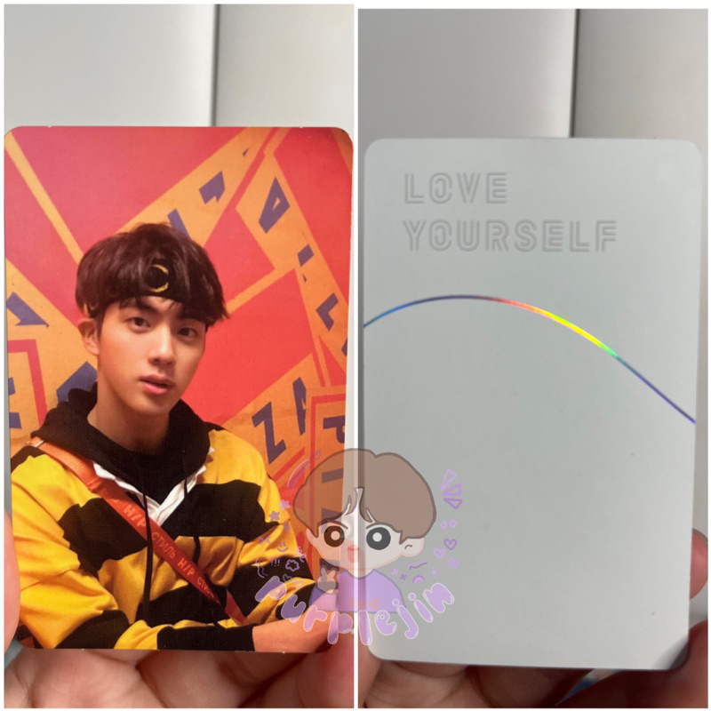 PC PHOTOCARD BTS OFFICIAL SEOKJIN JIN PIZZA LY LOVE YOURSELF VER E
