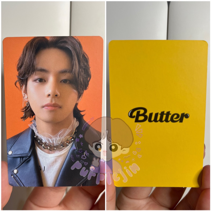 PC PHOTOCARD BTS OFFICIAL TAEHYUNG V BUTTER CREAM