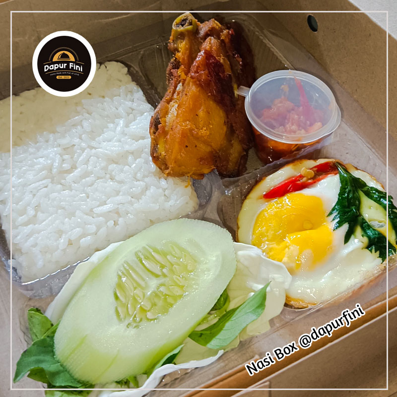 Paket 10 Nasi Box Ayam Goreng Sambal
