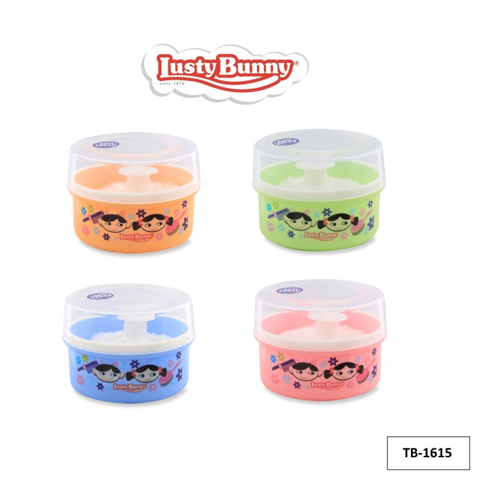 Lusty Bunny Tempat Bedak Ukuran Sedang TB 1615  1501 1502 Wadah Bedak Bayi Bubuk Single Wadah Bedak 