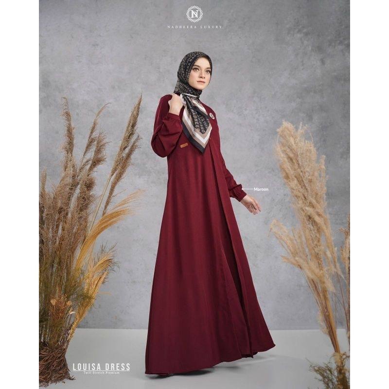 Louisa Dress by nadeera luxury//gamis terbaru//gamis terkini//dress terbaru//dress terkini
