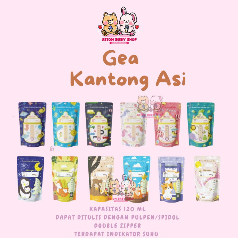 Kantong Asi Gea Baby 120 ml Breastmilk storage bag Geababy 120 ml