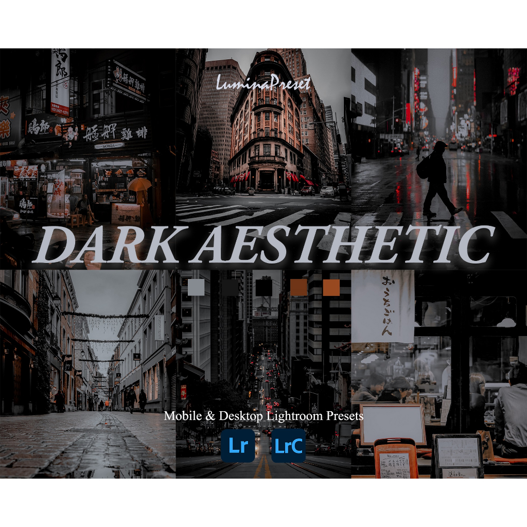 10 Preset Lightroom Dark Aesthetic - Android/iOS &amp; Desktop