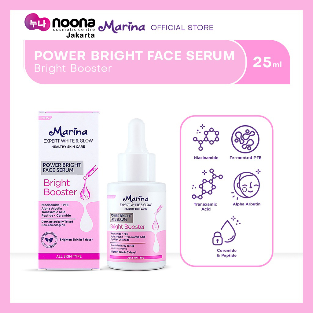 MARINA EXPERT WHITE &amp; GLOW POWER BRIGHT FACE SERUM - BRIGHT BOOSTER 25 ML