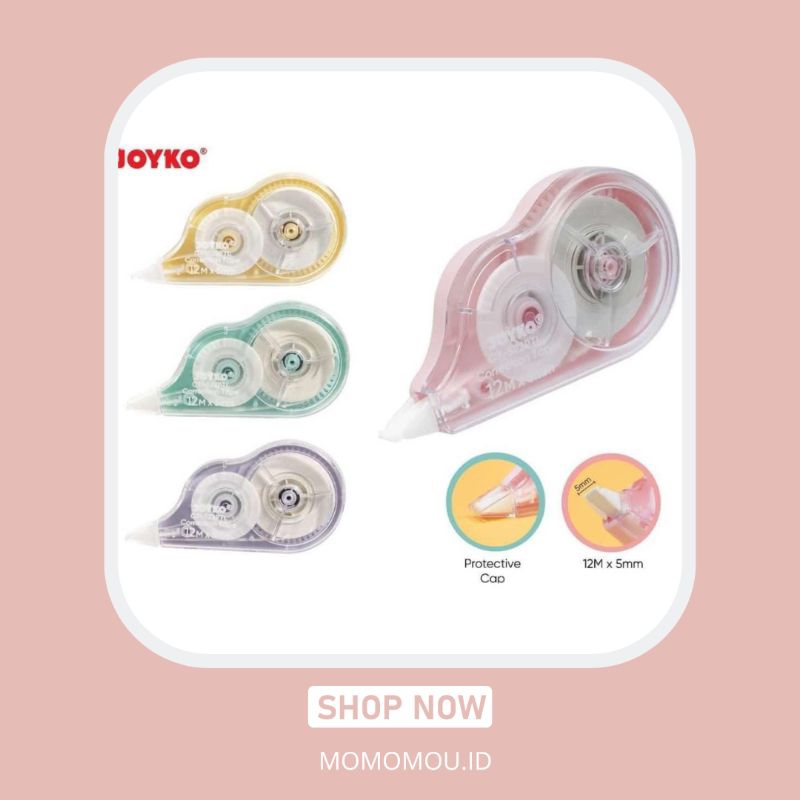 

CORRECTION TAPE JOYKO/ TIPE X KERTAS CT-522 (PASTEL)