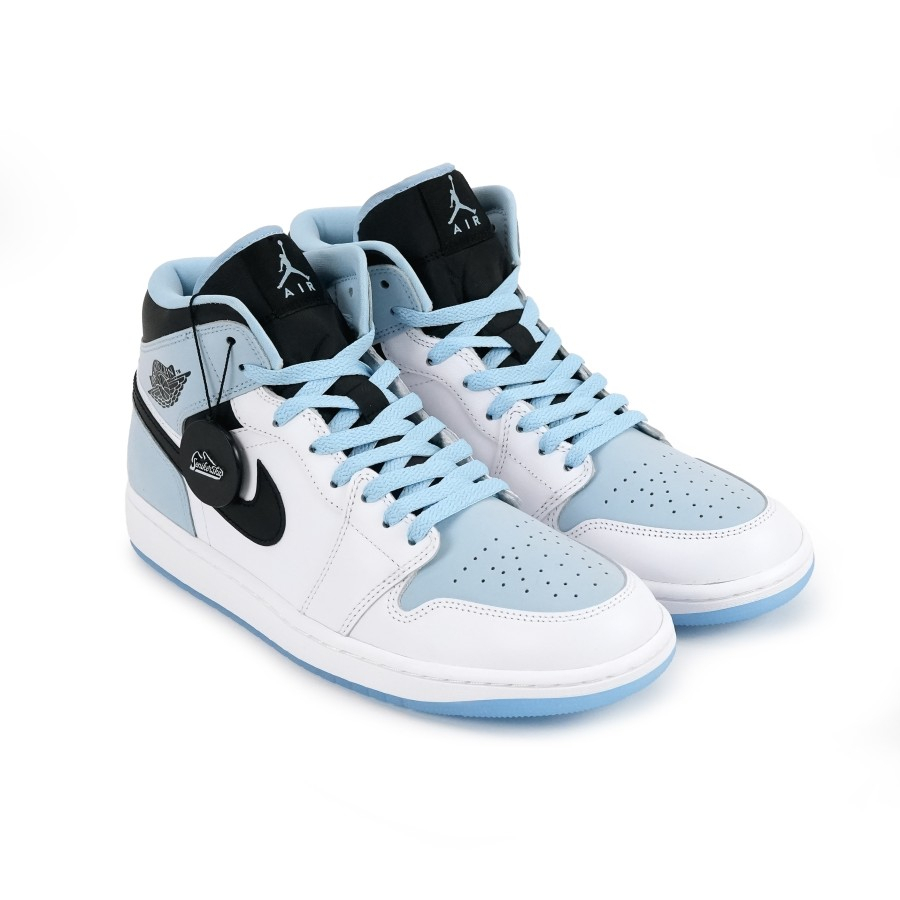 Air Jordan 1 Mid SE White Ice Blue Men