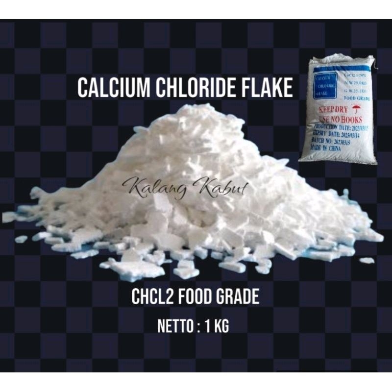 

Kalsium klorida - Calcium chloride food grade - chcl2 - 1 kg