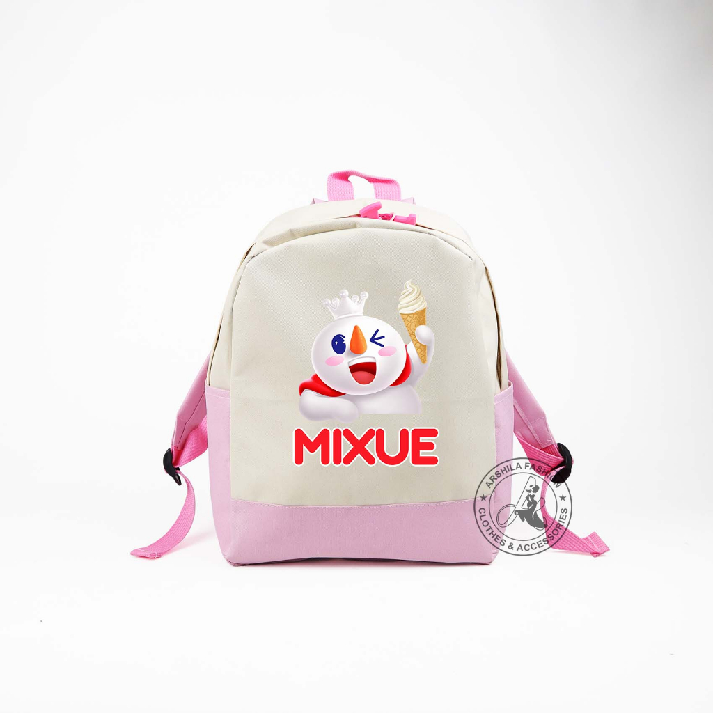 Tas Anak Laki-laki dan Perempuan Ransel Motif Mixue TK Dan SD