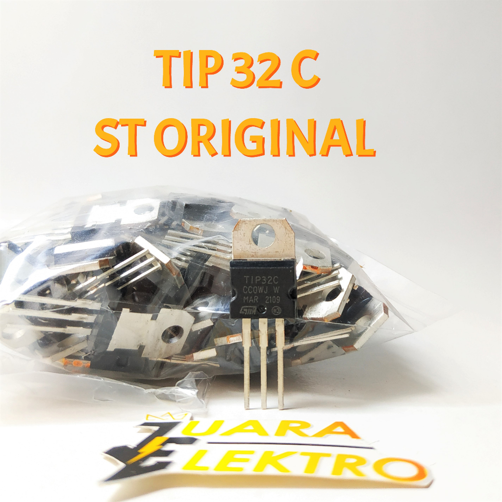 TRANSISTOR (TR) TIP 32C ST ORI | Transistor TIP32C ST Original / Asli