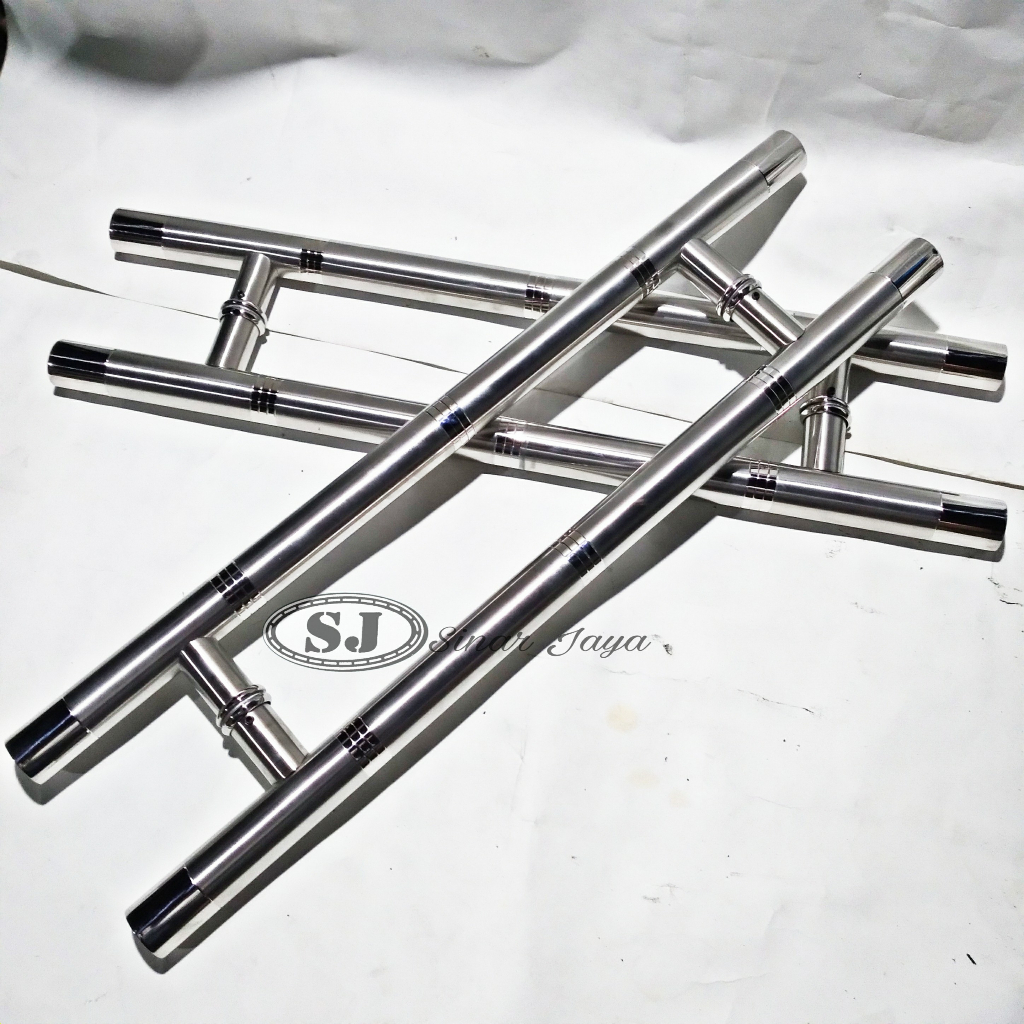 handle pintu stainless model baut tembus / baut tanam gagang pintu minimalis pegangan pintu 2 mewah